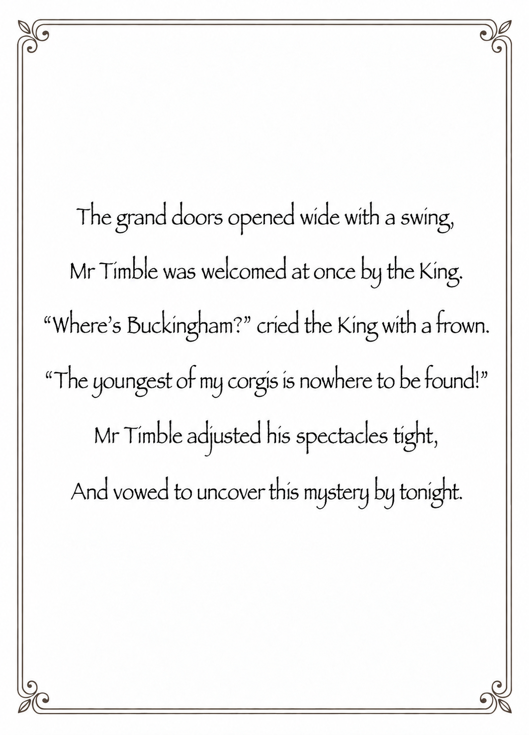 Mr Timble and the Missing Royal Puppy: Rhyming Children's Book for Ages 2-7