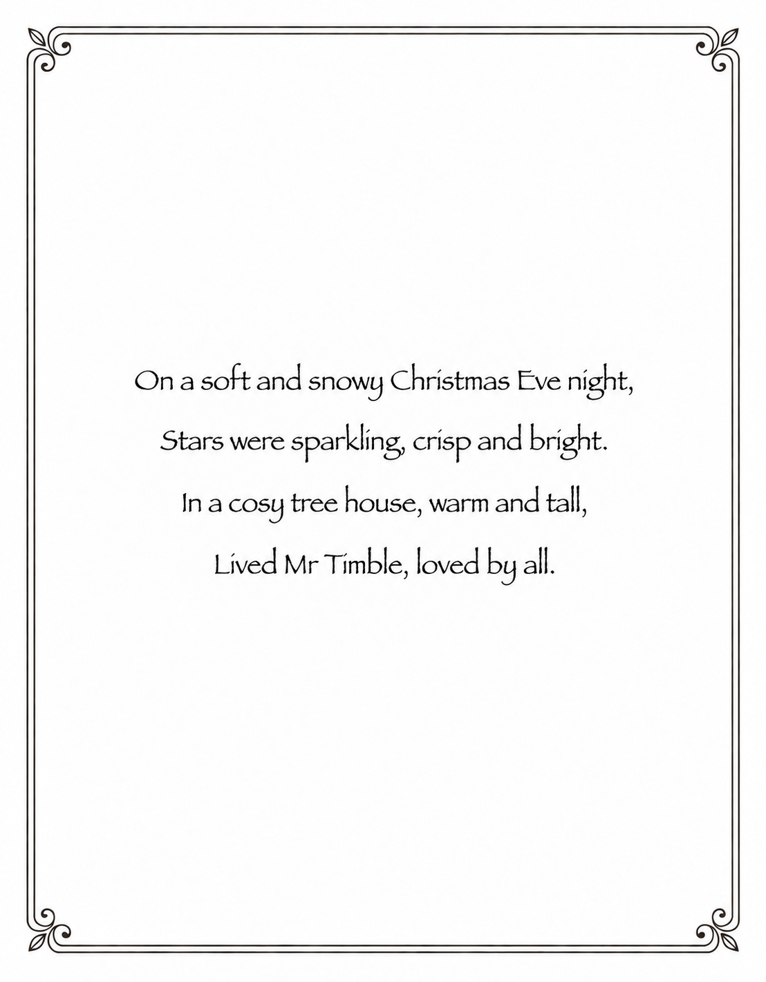 Mr Timble and the Missing Christmas Gift: Rhyming Children's Book for Ages 2–7